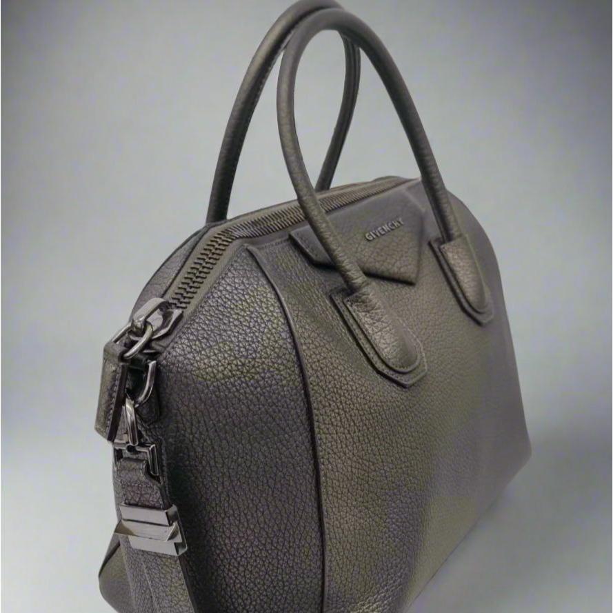  Pre loved Givenchy Antigona Medium Handbag. Dark Grey